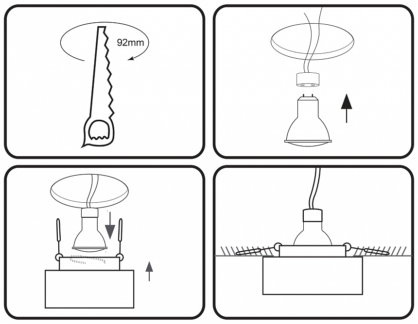 TN190 WH/S белый/песок GU5.3 D80*60